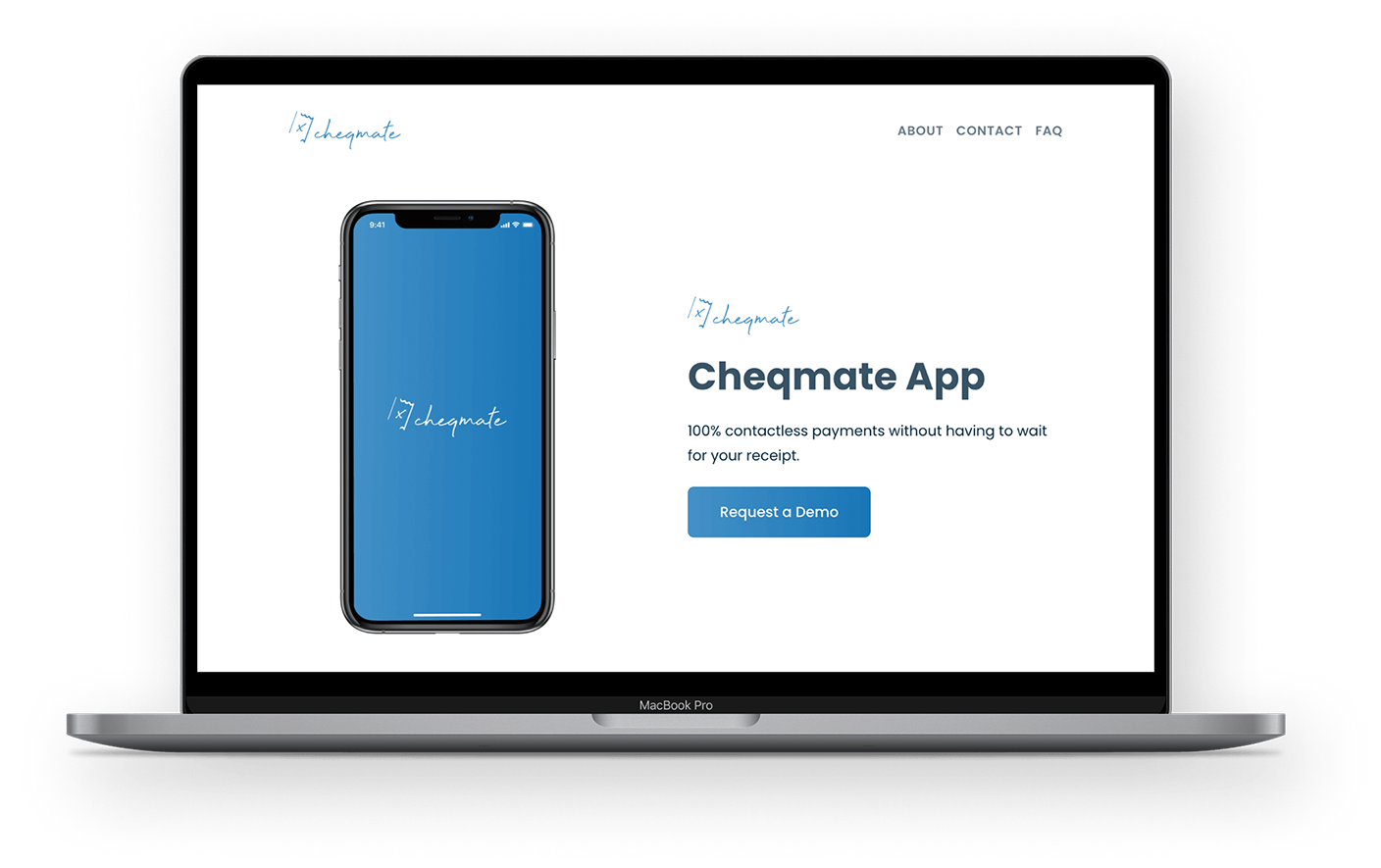 Cheqmate App Welcome page