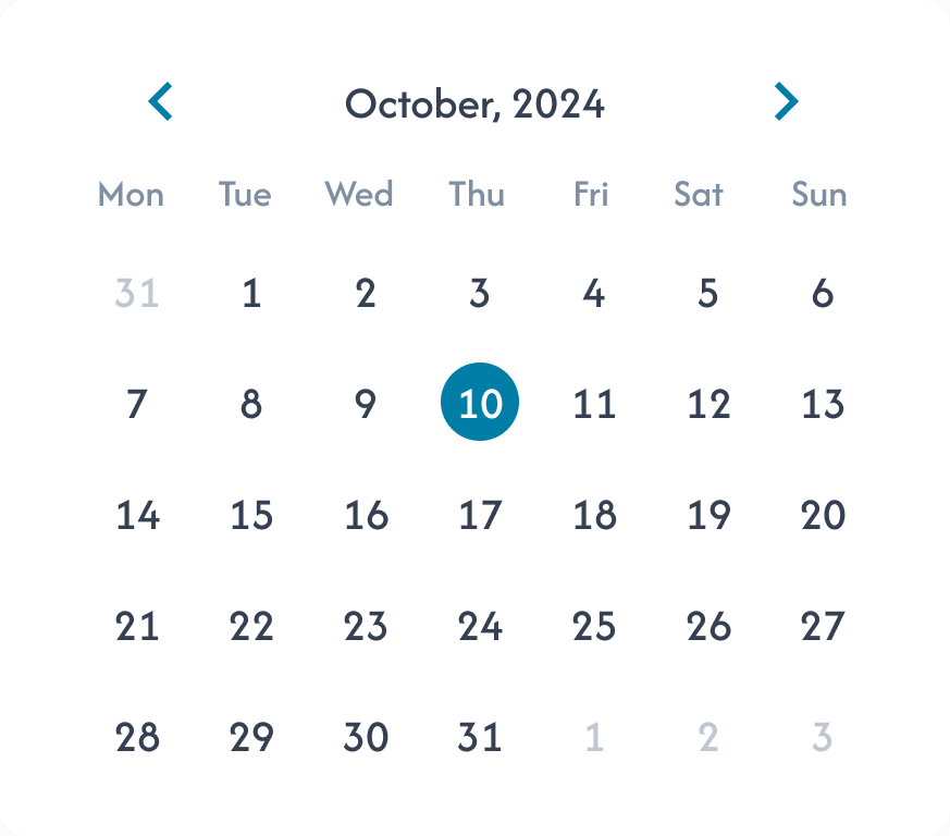 Course calendar & reminders